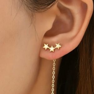 Womans star dangle earrings